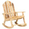 vidaXL Garden Rocking Chair Woodgrain Solid Mango Wood Standard