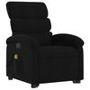 vidaXL Electric Stand Up Massage Recliner Chair Black Polyester Standard