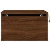 vidaXL Wall-mounted Bedside Cabinet Brown Oak Engineered Wood Medium