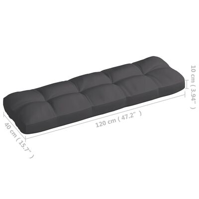vidaXL Pallet Sofa Cushions 7 pcs Anthracite