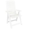 vidaXL Dining Set White Polypropylene (PP) Standard Foldable