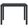 vidaXL Garden Dining Table Anthracite 39.37 x 39.37 x 28.74 in