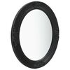 vidaXL Wall Mirror Black Wood, glass, engineered wood Medium