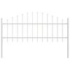 vidaXL Garden Fence White 340 x 75 cm