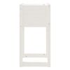 vidaXL Planter White Solid pine wood Medium Planters Planter Square