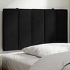 vidaXL Headboard Cushion Black Velvet, Foam 35.4 in wide for single bed