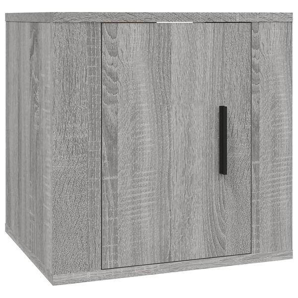 vidaXL Wall Mounted TV Cabinet Grey Sonoma Engineered wood Medium