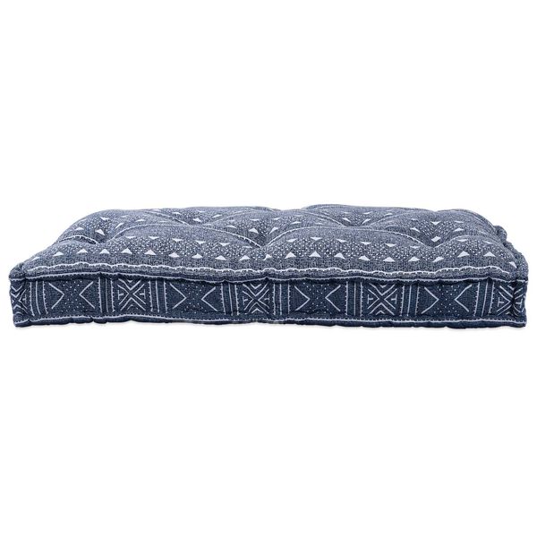 vidaXL Sofa Cushion Indigo Print 47.24 x 31.50 x 4.72 in Fabric