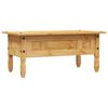 vidaXL Coffee Table Brown Solid pine wood Medium Durable Coffee Table