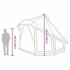 vidaXL Family Tipi Tent Folding with Roof Green 404 x 370 x 270 cm