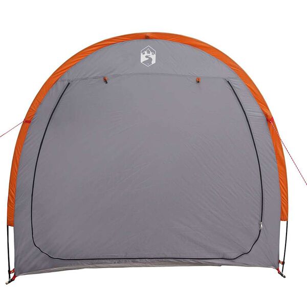 vidaXL Bike Storage Tent with Roof Grey and Orange 210 x 90 x 174 cm