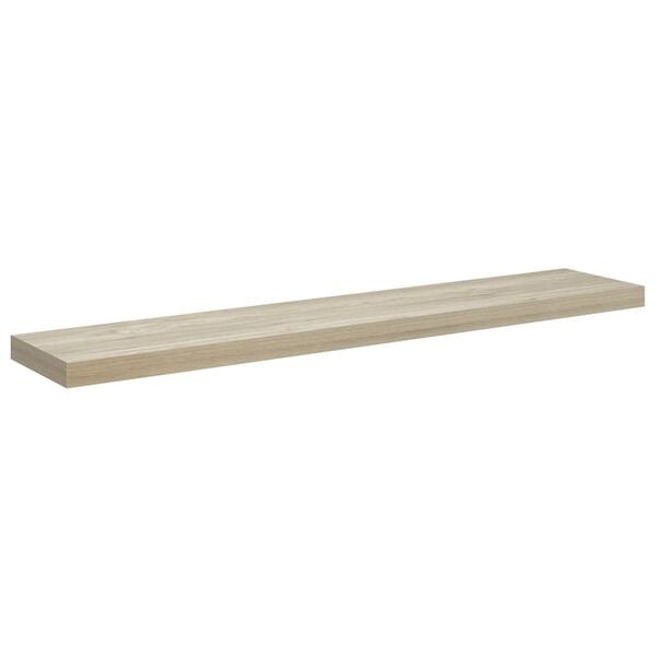 vidaXL Wall Shelf Oak Honeycomb MDF, metal 47.2 x 9.3 x 1.5 in
