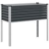 vidaXL Garden Planter Anthracite Steel 39.4 x 16.1 x 35.4 in Durable
