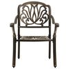 vidaXL Bistro Set Bronze Cast Aluminum Medium Durable Bistro Set