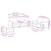 vidaXL Sofa Set Dark Grey Velvet, Plywood, Metal Standard Seats Many