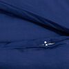 vidaXL Duvet Cover Set Navy blue Microfiber fabric (100% polyester)