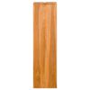 vidaXL Bookshelf Natural Wood Solid Teak Wood 11.8x11.8x43.3 in