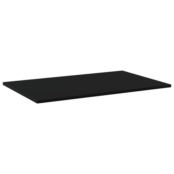 vidaXL Shelf Set of 4 Black Engineered wood 31.5 in x 19.7 in Shelf