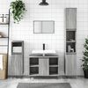 vidaXL Bathroom Cabinet Grey sonoma Engineered wood, iron Tall