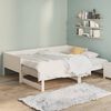 vidaXL Pull-out Day Bed without Mattress White 0.8x(80x200)"