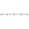 vidaXL Door Canopy Black, Transparent Polycarbonate, ABS, Aluminum