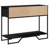 vidaXL Console Table Black Engineered wood and metal Medium