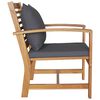 vidaXL Garden Chairs 2 pcs Natural 60 x 65 x 76.5 cm Solid teak wood