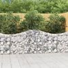 vidaXL Gabion Basket Set of 9 Silver Galvanized iron