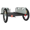 vidaXL Bike Trailer Grey Oxford Fabric and Iron