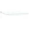 vidaXL Retractable Awning White 157.48" x 118.11" Polyester