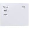 vidaXL Wall-mounted Magnetic Board White 31.5"x23.6" Tempered Glass