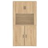 vidaXL Highboard Sonoma Oak Engineered Wood Highboard Rectangular