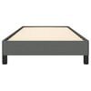vidaXL Bed Frame Dark Gray Polyester, Plywood, Engineered Wood Twin XL
