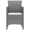 vidaXL Garden Chair 2 pcs Light gray 53 x 49 x 85 cm PP