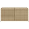vidaXL Garden Storage Box Mix Beige PE rattan 74.8 gal