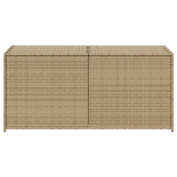 vidaXL Garden Storage Box Mix Beige PE rattan 74.8 gal