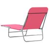 vidaXL Sun Lounger Set of 2 Pink