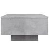 vidaXL Coffee Table Concrete Gray Engineered Wood Low Coffee Table