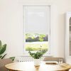 vidaXL Pleated Blind White 100% Polyester 23.6 x 59.1 in
