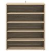 vidaXL Shoe Cabinet Sonoma oak Engineered wood Medium Shoe Cabinet