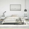 vidaXL Bed Frame Light gray Polyester fabric, plywood, engineered wood