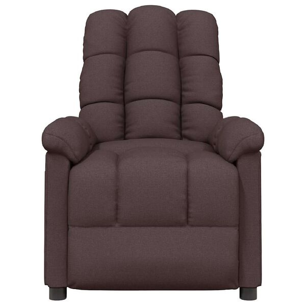 vidaXL Massage Recliner Black Fabric