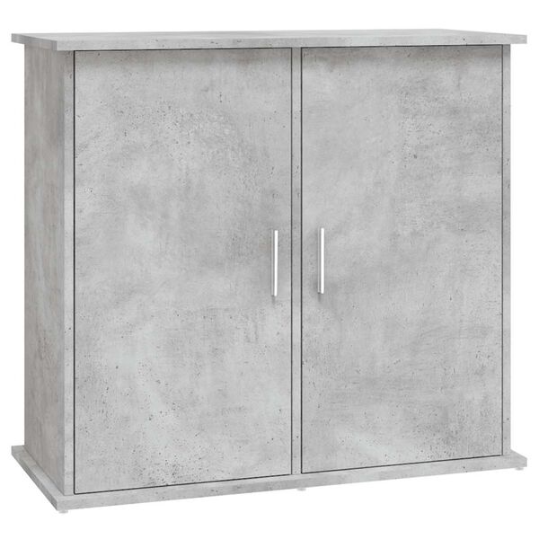 vidaXL Aquarium Stand Concrete Grey Engineered Wood 31.9 x 14.2 x 28.7 in