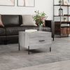 vidaXL Coffee Table Grey Sonoma Engineered Wood, Iron Standard