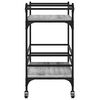 vidaXL Kitchen Trolley Gray Sonoma 32.3"x15.7"x30.9" Engineered Wood