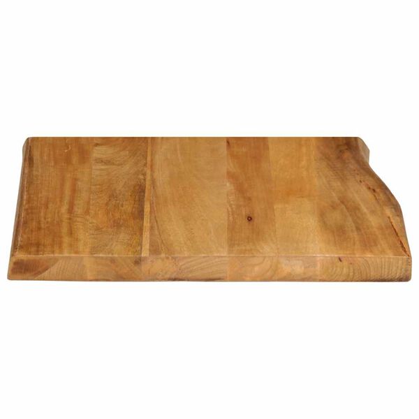 vidaXL Table Top 15.7"x15.7"x1.5" Live Edge Solid Wood Mango