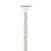 vidaXL Work Rope White 0.24 " 1640.4 ' Polypropylene