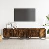 vidaXL TV Cabinet Smoked Oak Engineered wood and metal Large TV Cabinet