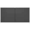 vidaXL TV Cabinet Grey Engineered Wood Medium TV Cabinet Rectangular