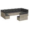 vidaXL Garden Sofa Set Light grey, Dark grey